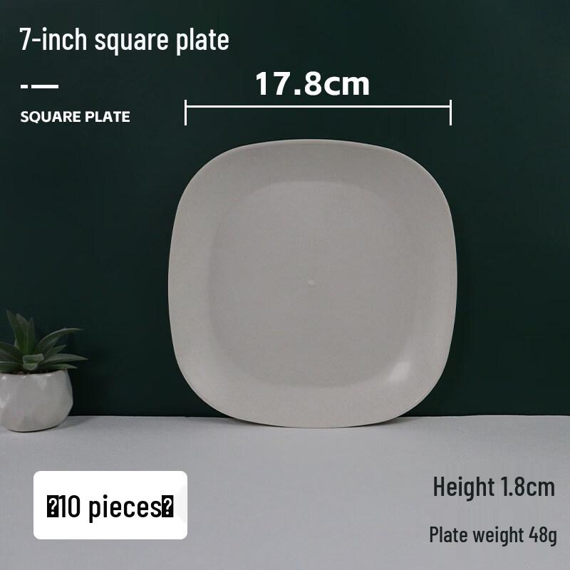 Eco-Friendly Rice Husk Outdoor Disposable Tableware Set
