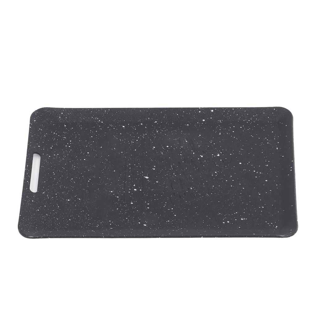 Rechteckige Antihaft-Bratpfanne Mini-Eisen-Grillpfanne für Camping, Barbecue, Bergsteigen, Angeln Schwarz