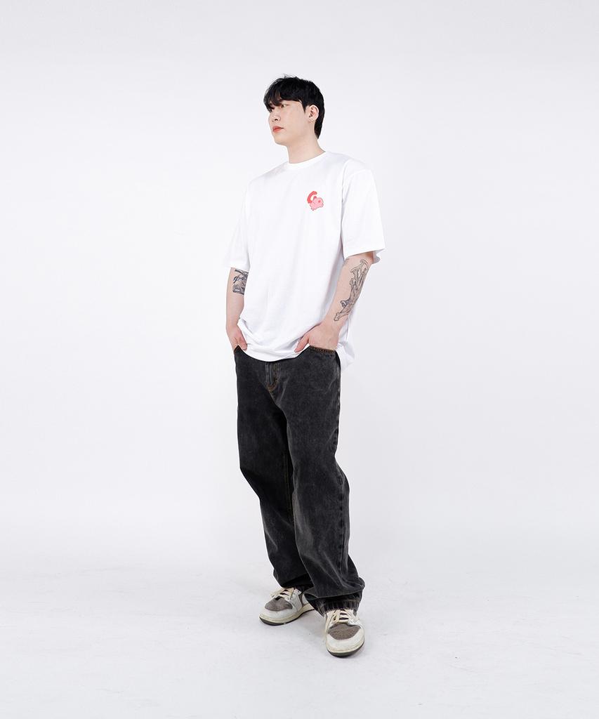 Gupeuopeuseutyudio Gos Main Logo Tee - White