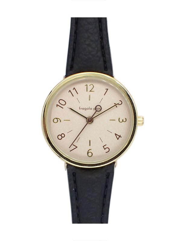 

[Follow] Watch Fragola Plus (Fragola Plus) Antibacterial Belt Watch H03821A-1 BK Women s Black