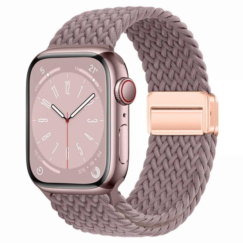 Nylon Strap For Apple Watch 44mm 45mm 49mm 42mm 38mm 40mm 41mm Watchband Bracelet for iWatch Series Ultra 9 8 7 6 5 4 SE 3 Band