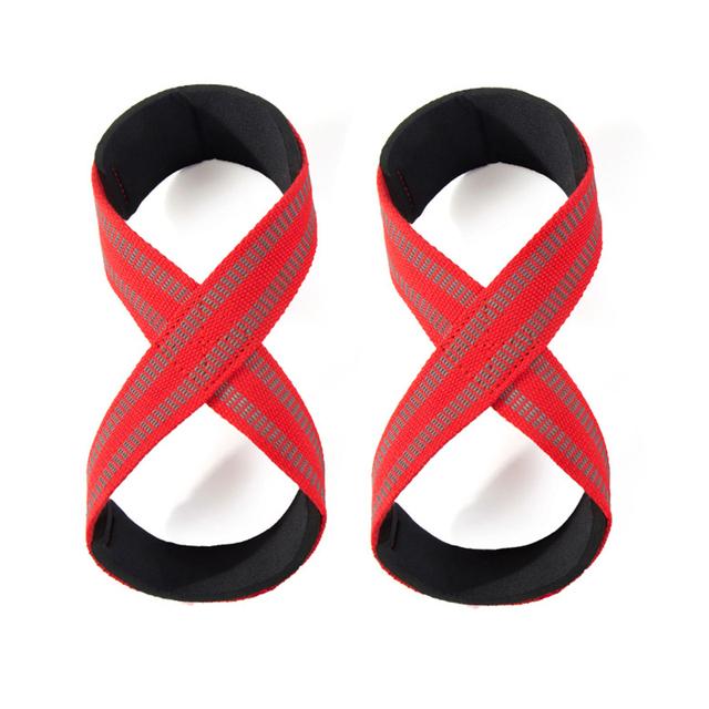 Oem Custom Logo Adjustable Lifting Wrist Straps Non-slip Gym Training Powerlifting Fitness Equipment Weightlifting Strap