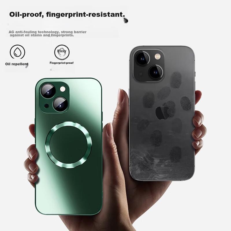 Phone Case for IPhone 14 Plus, MagSafe Compatible Protective Cover with Magnetic Charging, Frosted Full Protection Anti-Drop Case, Sapphire Blue