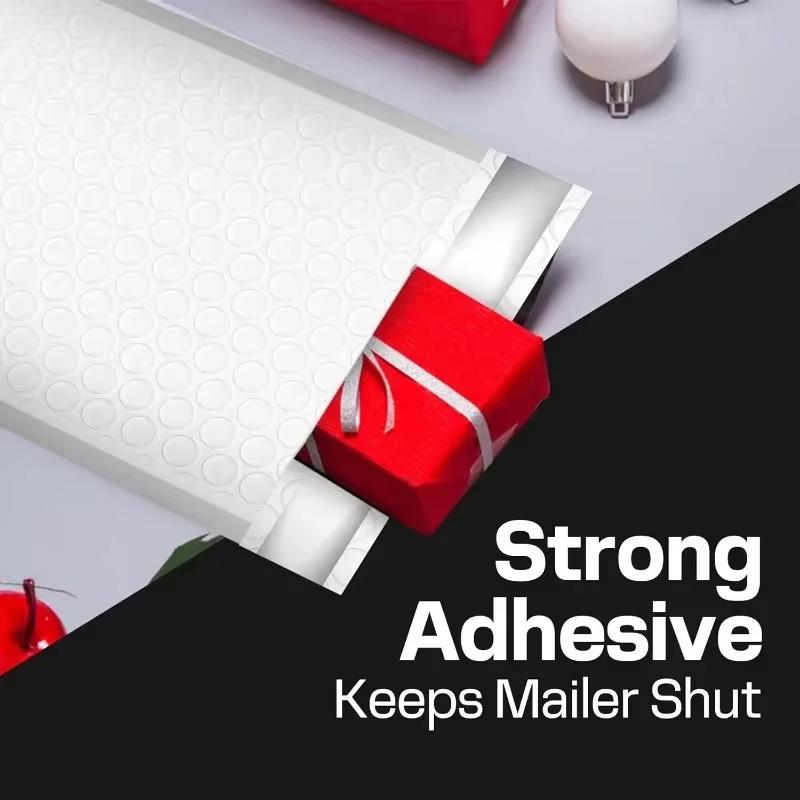 10 Pcs White Self-Sealing Bubble Envelopes Waterproof Anti-Pressure Shipping Mailers for Craft Items Mailing Delivery