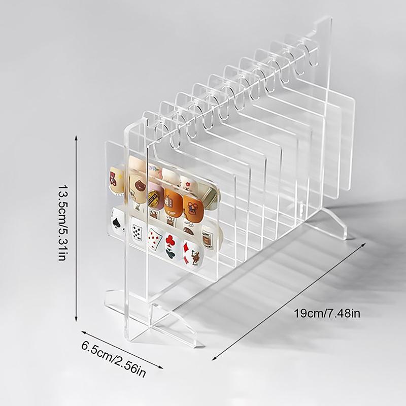 

Ins Прозрачный акриловый крючок в стиле нейл-арта, стойка для демонстрации гелевых цветных работ, выставочные инструменты