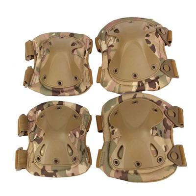 Militär taktisk utrustning Armbåge Knäskydd Skyddsarmé Airsoft Paintball Kamp Jakt Knäskydd Utomhussport Säkerhetstillbehör