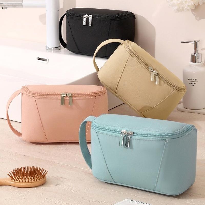 New large opening toiletry bag, large capacity Bathroom cosmetic storage bag, travel storage cosmetic bag Men Women Makeup Case