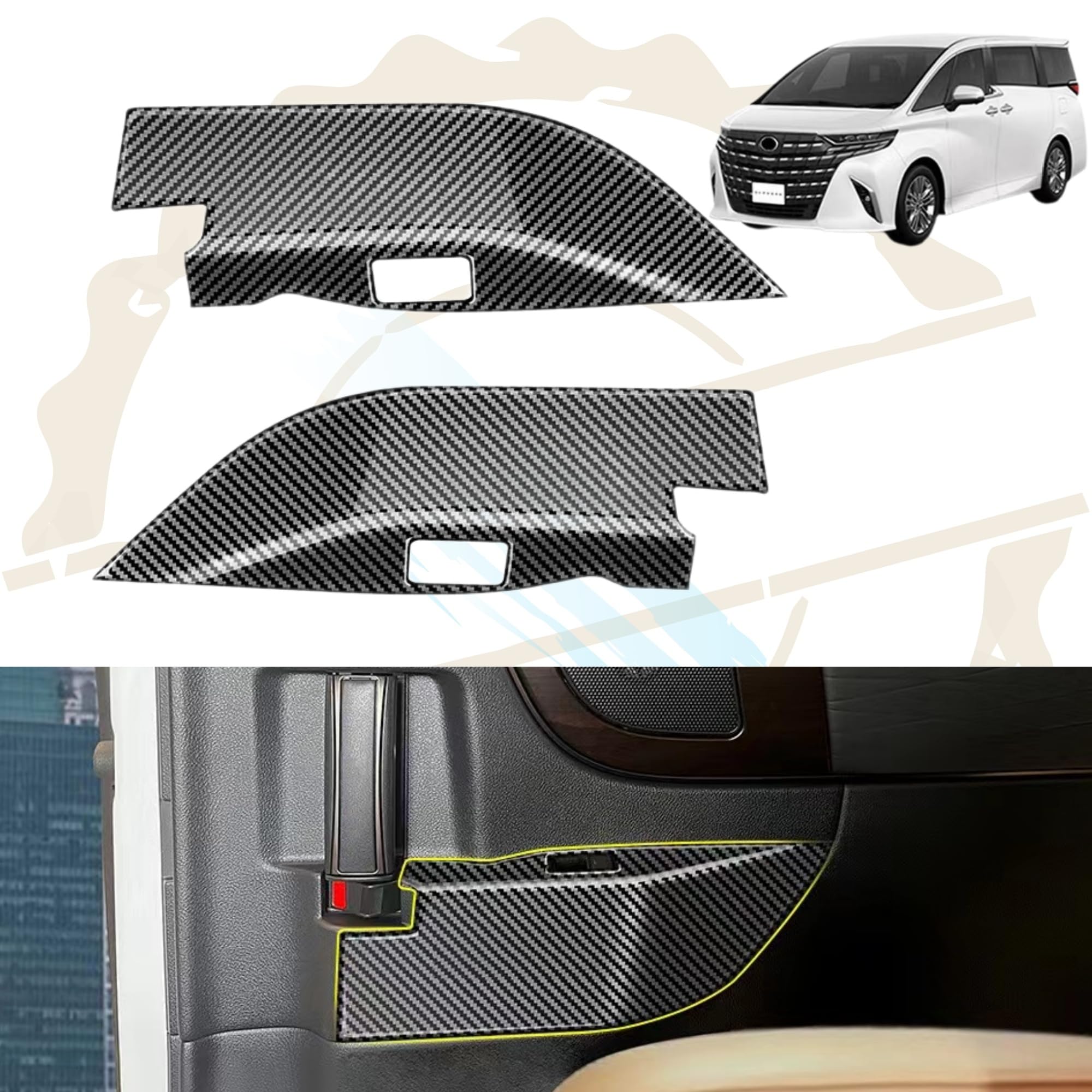 

DodoxDIY Compatible Alphard 40 Series Vellfire 40 Series Custom Accessory Parts for Car Specific a