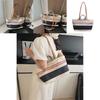 Canvas Bag With Contrast Stripes For Casual Daily Use Women Summer Fashion