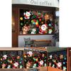 Christmas Static Electricity Stickers With Santa Claus Reindeer Snowman Design For Doors And Windows