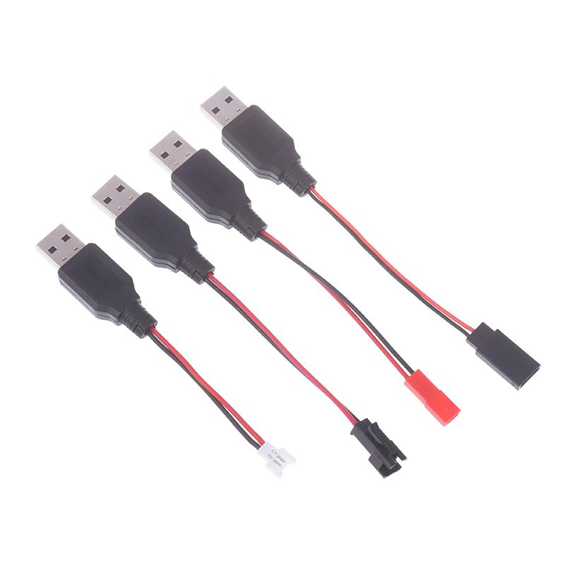 Rc Usb Charging 3.7V Lithium Battery Charger Cable Usb To Jst /Sm / Futaba Plug Cable For 3Rc Drone Quadcopter