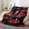 1PC Naruto Cloud Power Patterned Flannel Blanket Suitable For All Seasons For Home Decor Warmth And Comfort Gifts Holiday Present