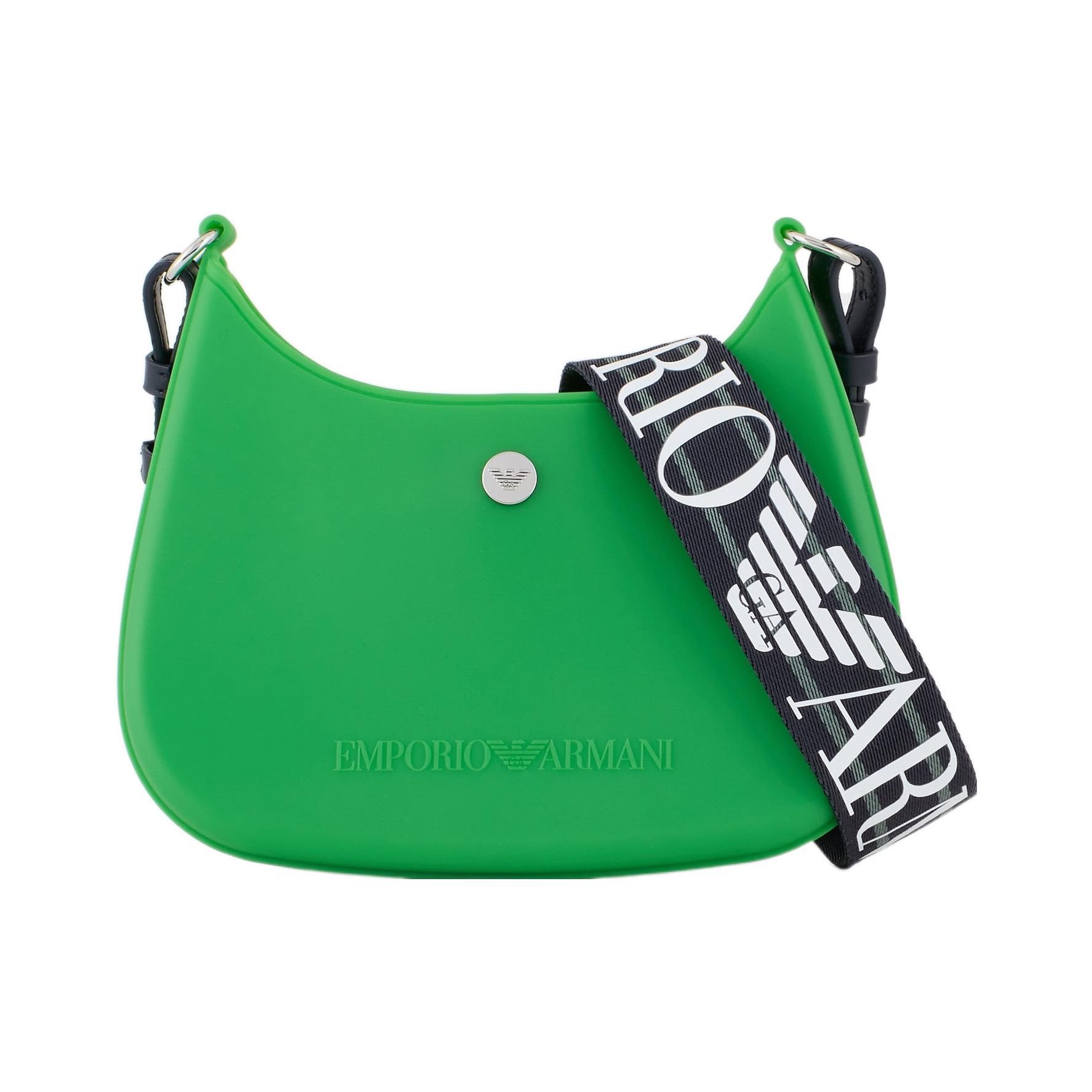 Emporio Armani Gummy Classic Round Buckle 3D Logo Jelly Crossbody Shoulder Bag Women Bags Green Y3H329-YWI7E-80634 Basic Set BagDust Bag 18190₽