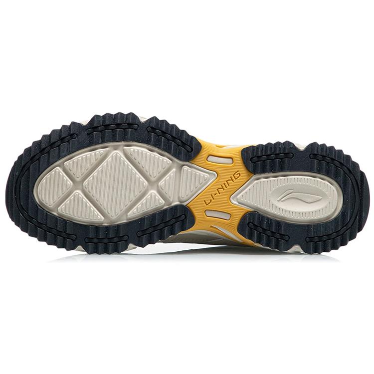 New LiNing Support Trendy Non slip Lightweight Low Top Sports Casual Shoes Beige Yellow ARLQ001-7