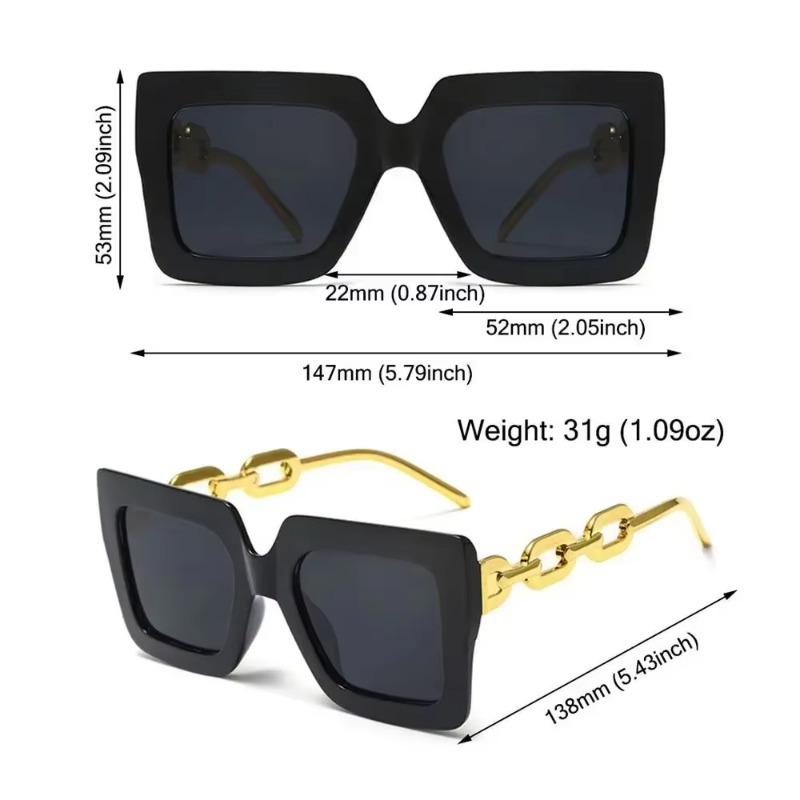 Oversized Sunglasses Woman Brand Designer Vintage Square Sun Glasses Female Big Frame Shades Uv400