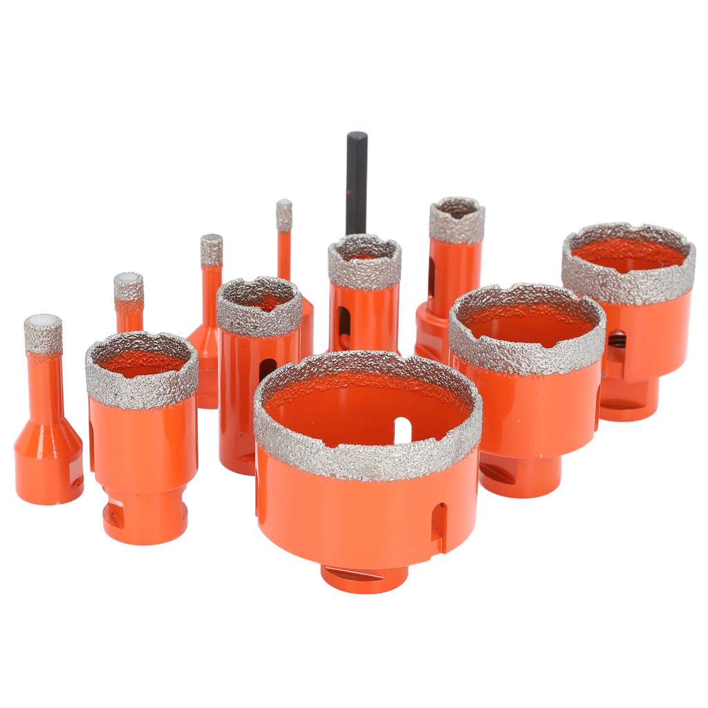 Hole Saw Kit 68 50 45 35 28 25 20 12 10 8 6mm M14 Diamond Hole Opener with Hex Shank for Ceramic Til