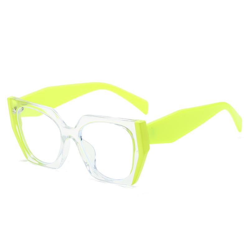 

Очки с защитой от синего света, большие кошачий глаз, цветная оправа, прозрачные линзы, компьютерные очки, очки для женщин и мужчин