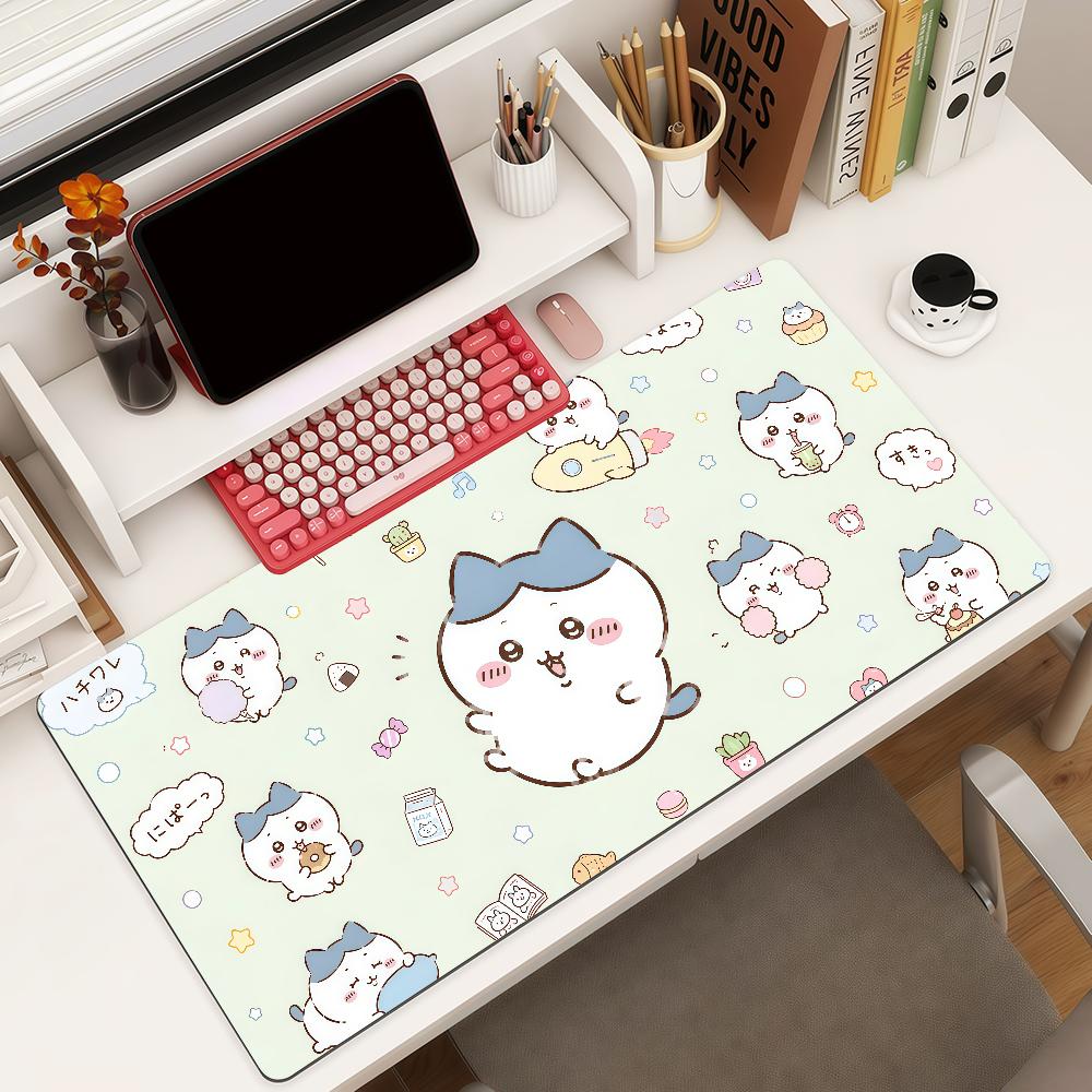 Cartoon Cute Cchiikawa Mouse Pad Square Office Gaming Desk Mat Waterproof Nonslip Rubber Decorative