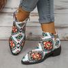 Fashion New Cotton for Warmth Women Boots for Fall 2024 Cotton for Warmth Women Boots for Large Size Pointed Toes with Thick Heels
