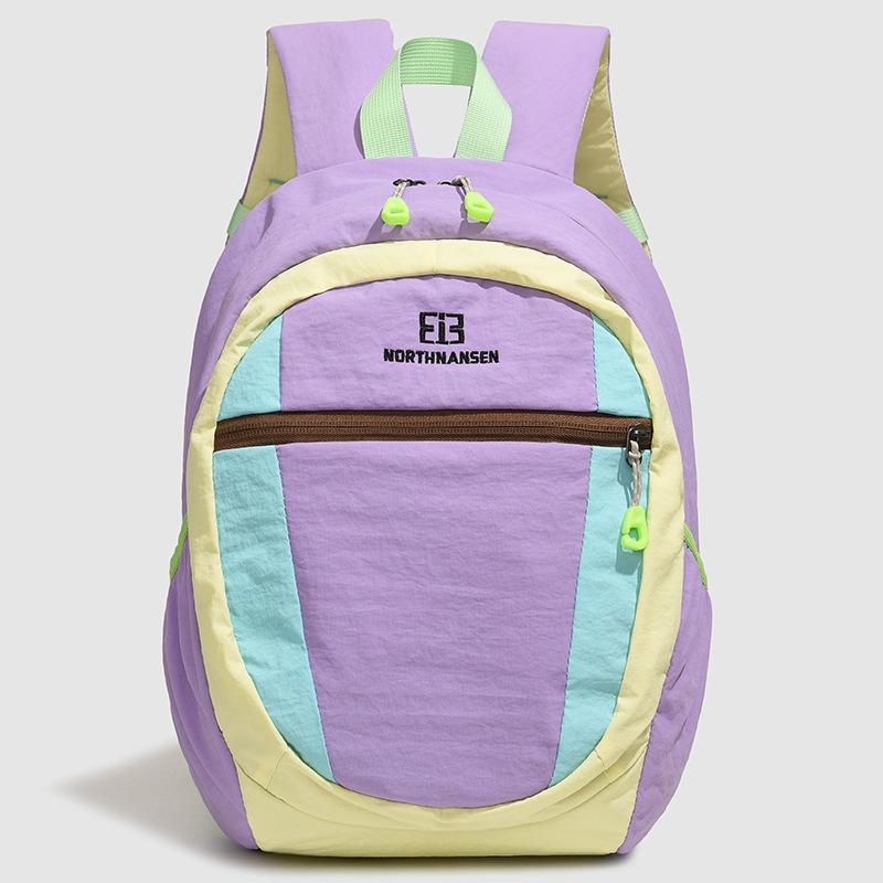 Schoolbag new Korean version large-capacity color matching outdoor travel backpack fashionable and lightweight trendy men's trendy women's casual