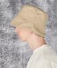 Bajal Studded Drop Oversized Bucket Hat Beige