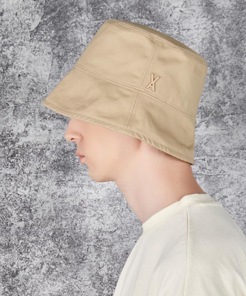 Bajal Studded Drop Oversized Bucket Hat Beige