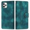 L002 Retro Leather Phone Case for iPhone 11 Pro Lines Imprinted Stand Wallet Anti-fall Cover