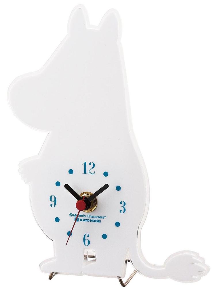 Sunfarm Moomin Silhouette Wire Stand Mini Table KC5083 Clock, Moomin, White,