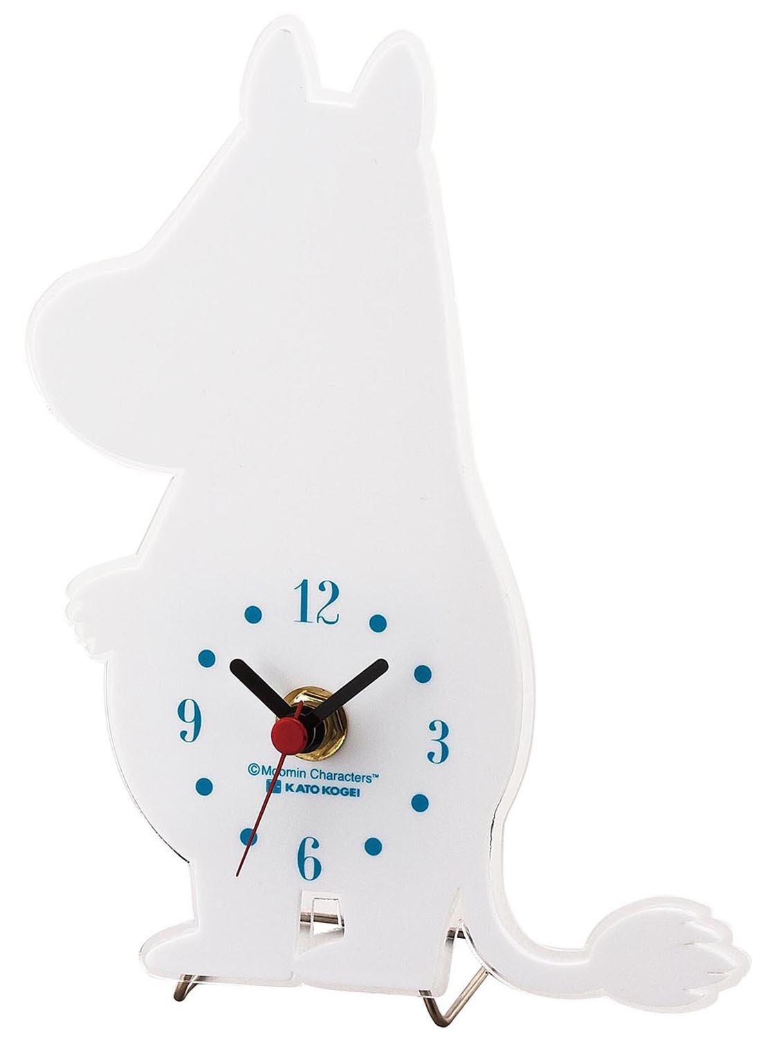 

Sunfarm Moomin Silhouette Wire Stand Mini Table KC5083 Clock, Moomin, White, белый