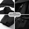ROMON Unisex 3-in-1 Detachable Hooded Windbreaker Jacket