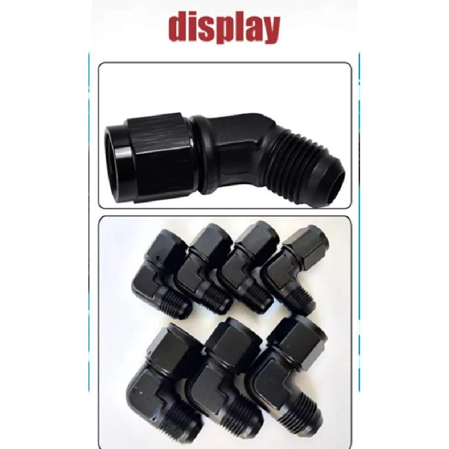 Oil Fuel Fittings Male To Female Thread 90/45 Degree Swivel Coupler AN Adapter Oil Cooler Joint Aluminum Transformation Fittings