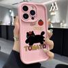 English kitten is suitable for iphone16pro mobile phone case Apple 15 foreign trade 14 cartoon 13promax new 12x