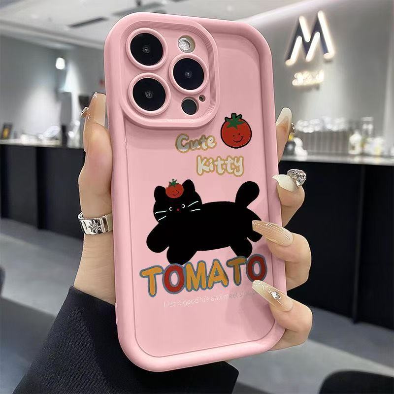English kitten is suitable for iphone16pro mobile phone case Apple 15 foreign trade 14 cartoon 13promax new 12x