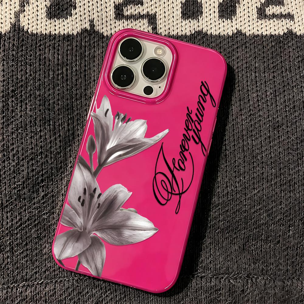 Pastel Color Forever Young Silicone Case For Iphone 15 11 17 14 Plus 12 16 13 Pro Max Gentle Tone Girls Cover