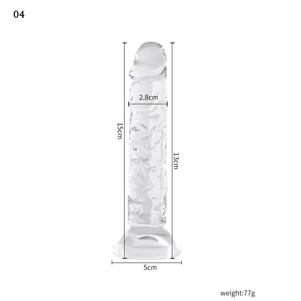 Transparent Glass Dildo, Realistic Penis for Women, Automatic Masturbator Sex Toy, Adult Erotic Product