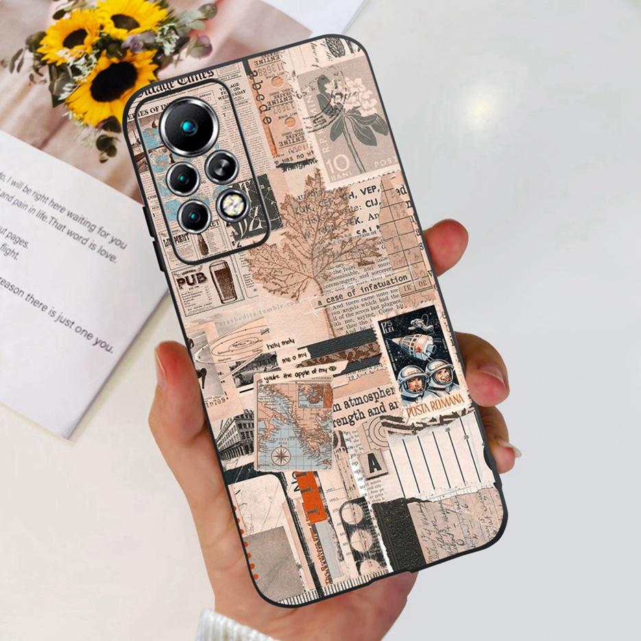 For Infinix Note 11 Pro Case X697 Cute Painted Back Cover Soft Silicone Phone Cases For Infinix Note 11 Note11 Pro Fundas Bumper