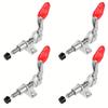 4Pcs Quick Release Tool Set - Iron Clamp with Flexible Tensioner, Push-Pull Clamp, Horizontal & Vertical Clamp for Machine Operation, Woodworking