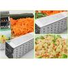4 Sided Stainless Steel Box Grater with Fine Medium Coarse Graters and Slicer Side Suitable for Cheese and Vegetables