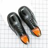 Modne Wysokiej Jakości Wygodne Męskie Sznurowane Kwadratowy Nosek Business Casual Skórzane Buty Modna Marka Męskie Oddychające Buty Oksfordzkie