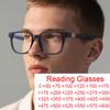 Unisex Square Reading Glasses Anti Blue Light TR90 Rivets Presbyopic Eyeglasses Radiation Protection Optical Glasses