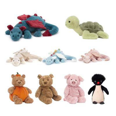 Barcelona Bear & Sky Dragon Plush Turtle Toy - Comforting Gift for Kids