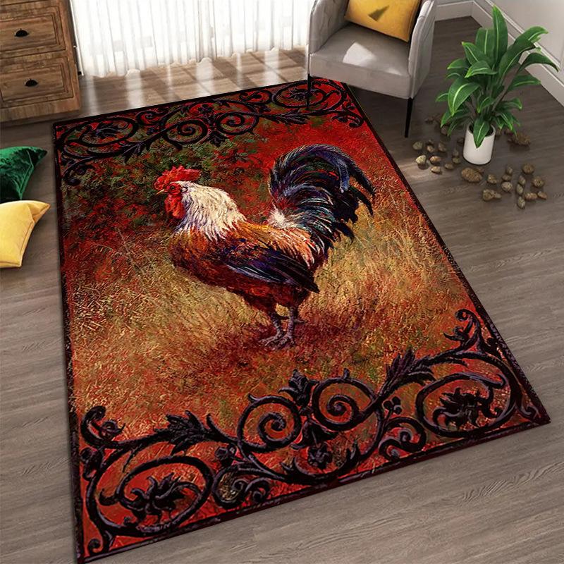 Bohemian Vintage Carpets Living Room Bedroom Carpet Printing Soft Entrance Floor Mat Home