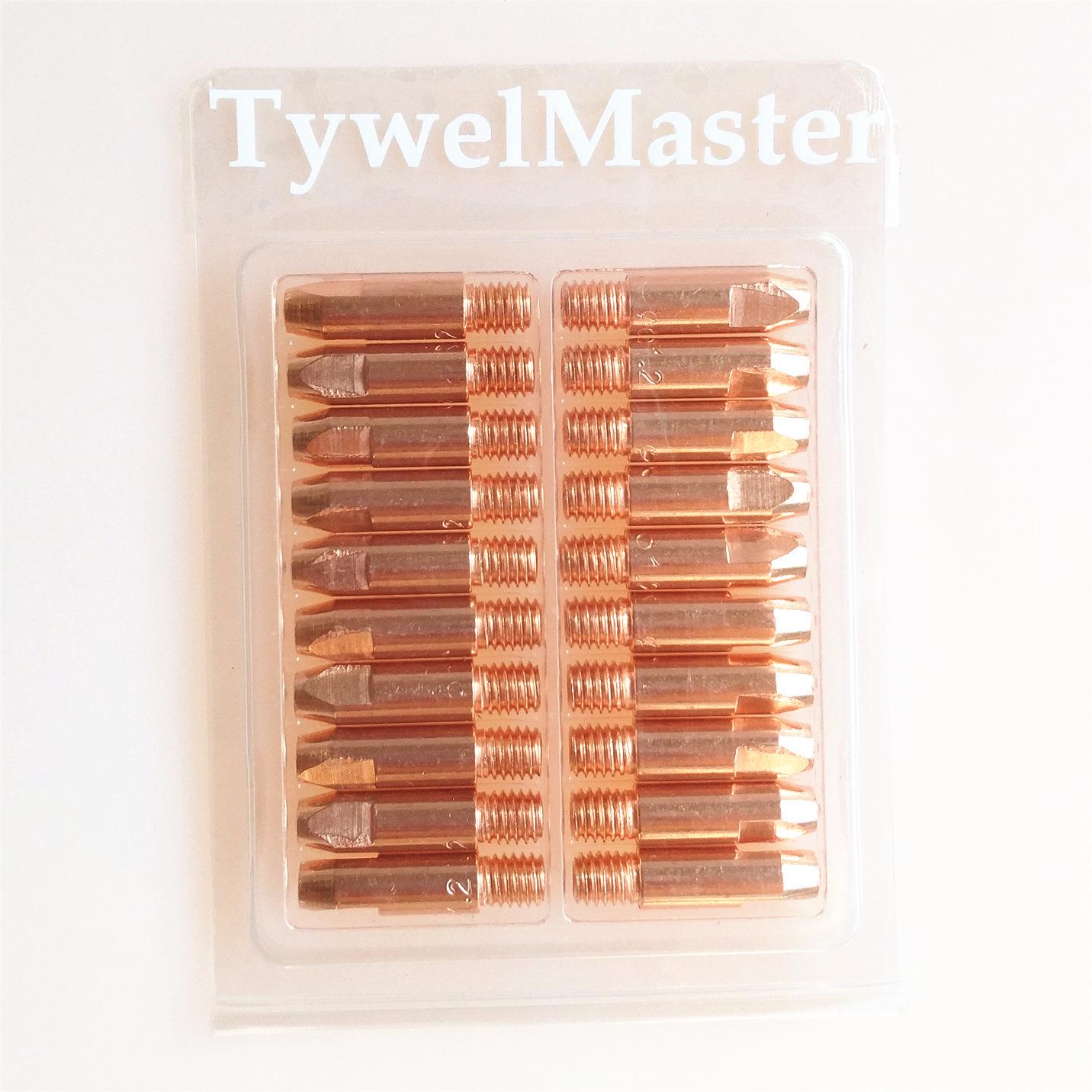 

24KD CuCrZr Контактный наконечник Расходуемый наконечник сварочной горелки MIG в европейском стиле 1.2mm