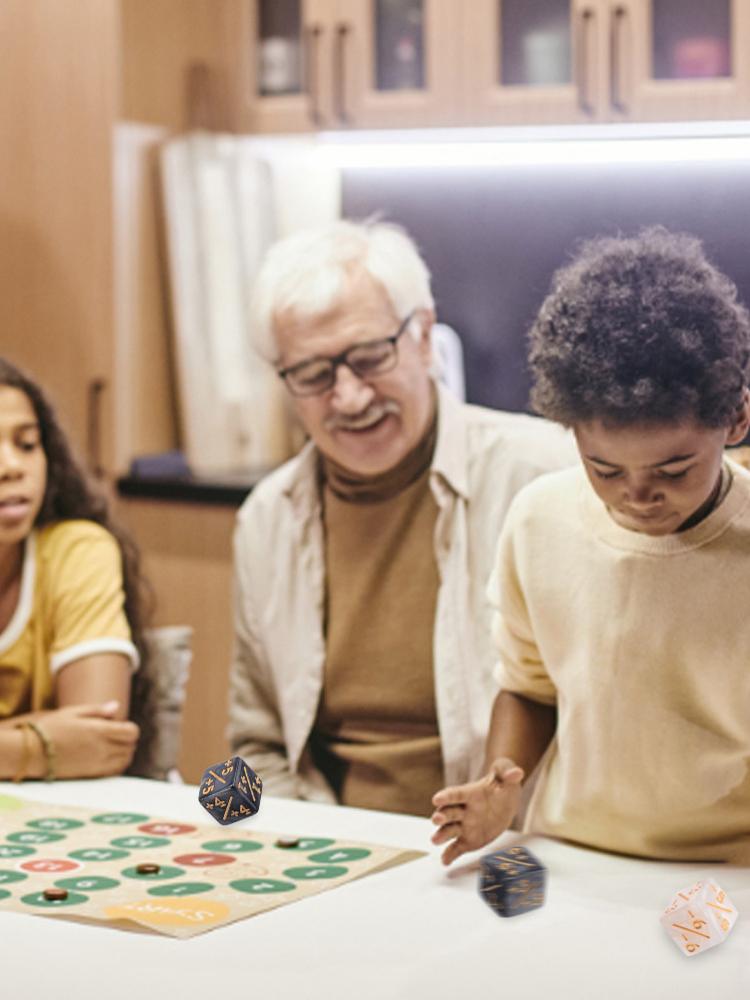 10 Pieces Loyalty Dice Cube Gathering Game Counters Token Dice Card Gaming Dice Counters Compatible with CCG/Card for Adults