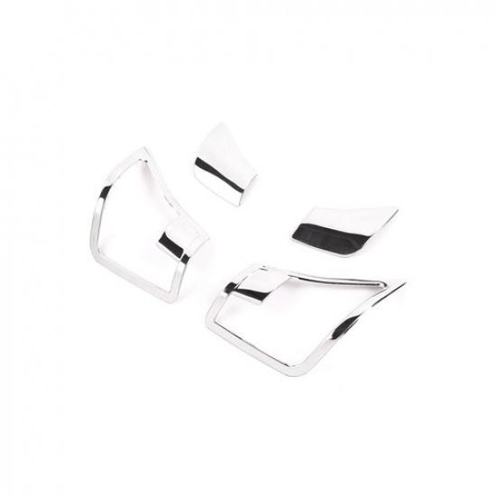 Steel Silver Auto Seat Handle Adjustment Cover Trim for Benz C E Class 2009-2016