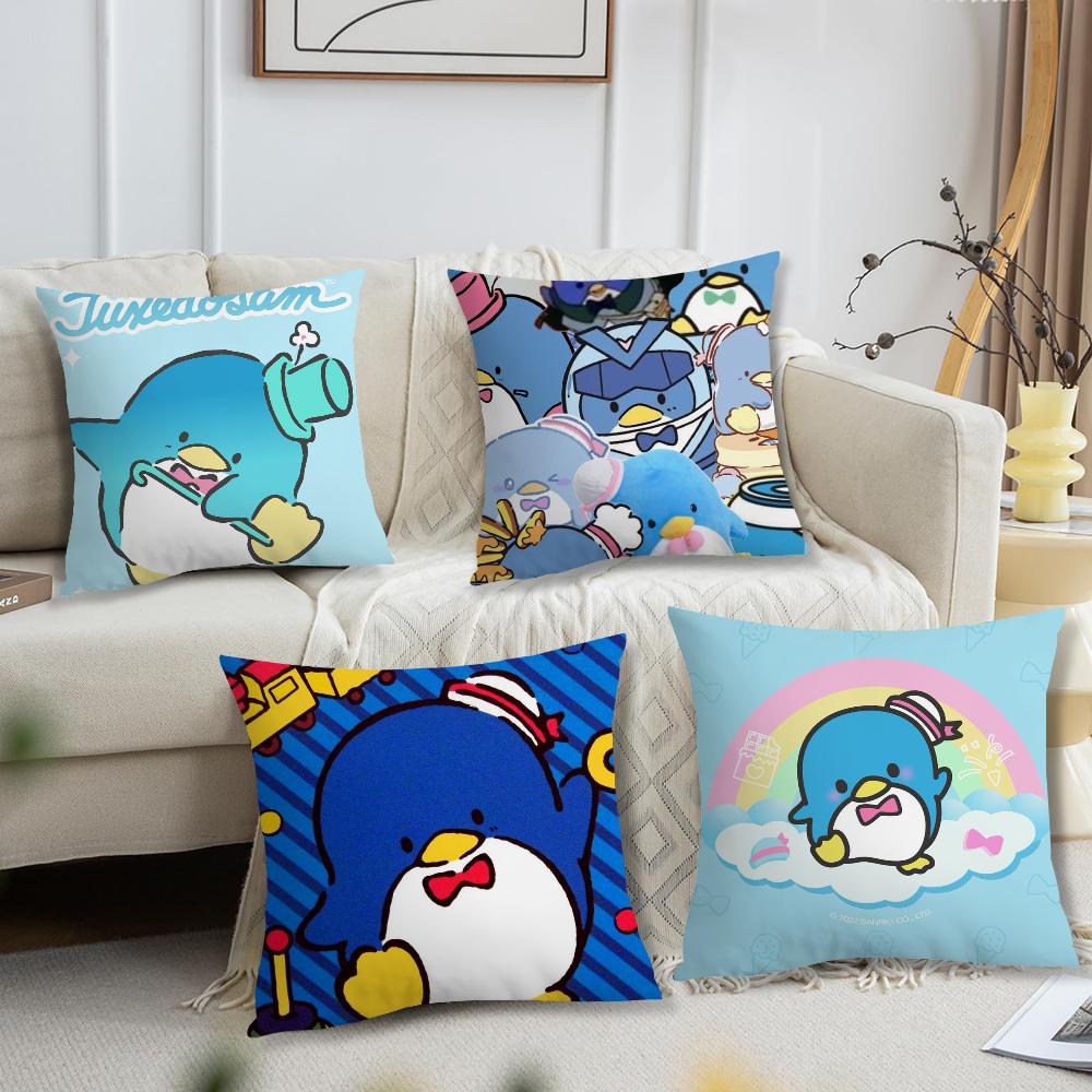 TTuxedo Sam Cushion Cover For Pillow Printing Sofa Decoration Home Car Room Coffee Shop Office Nordic Simplicity