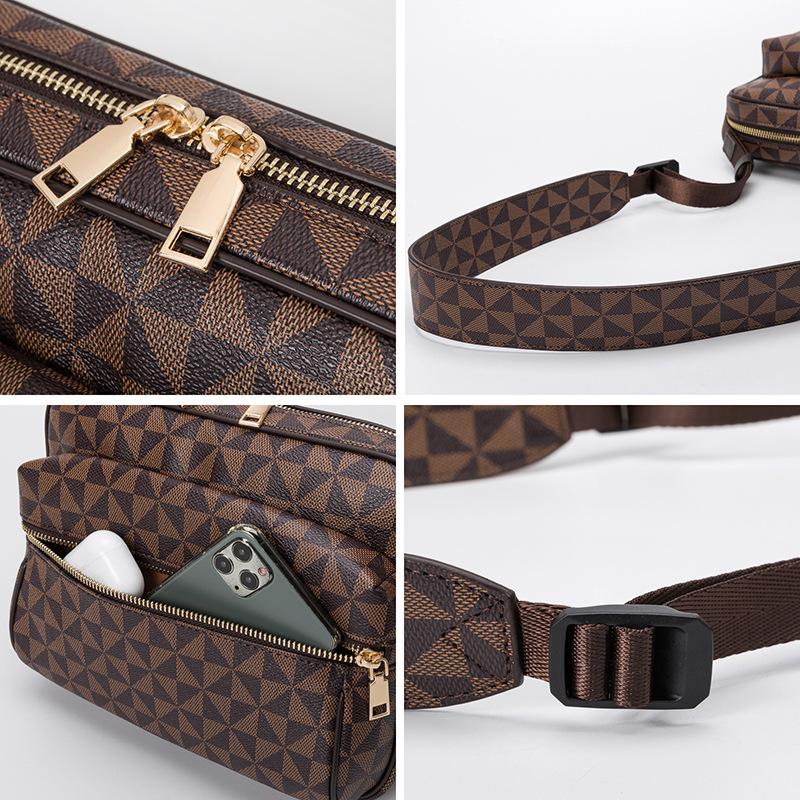 Large Capacity Postman Bag for Women  Europe and The United States New Men's Versatile One Shoulder Crossbody Bag Printed On The Street