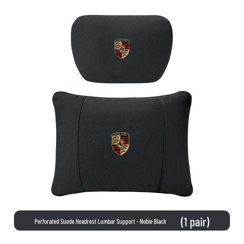 Almohada de apoyo para el cuello y la zona lumbar del reposacabezas del Porsche Macan/Cayenne: Compatible con 718, Panamera, 911
