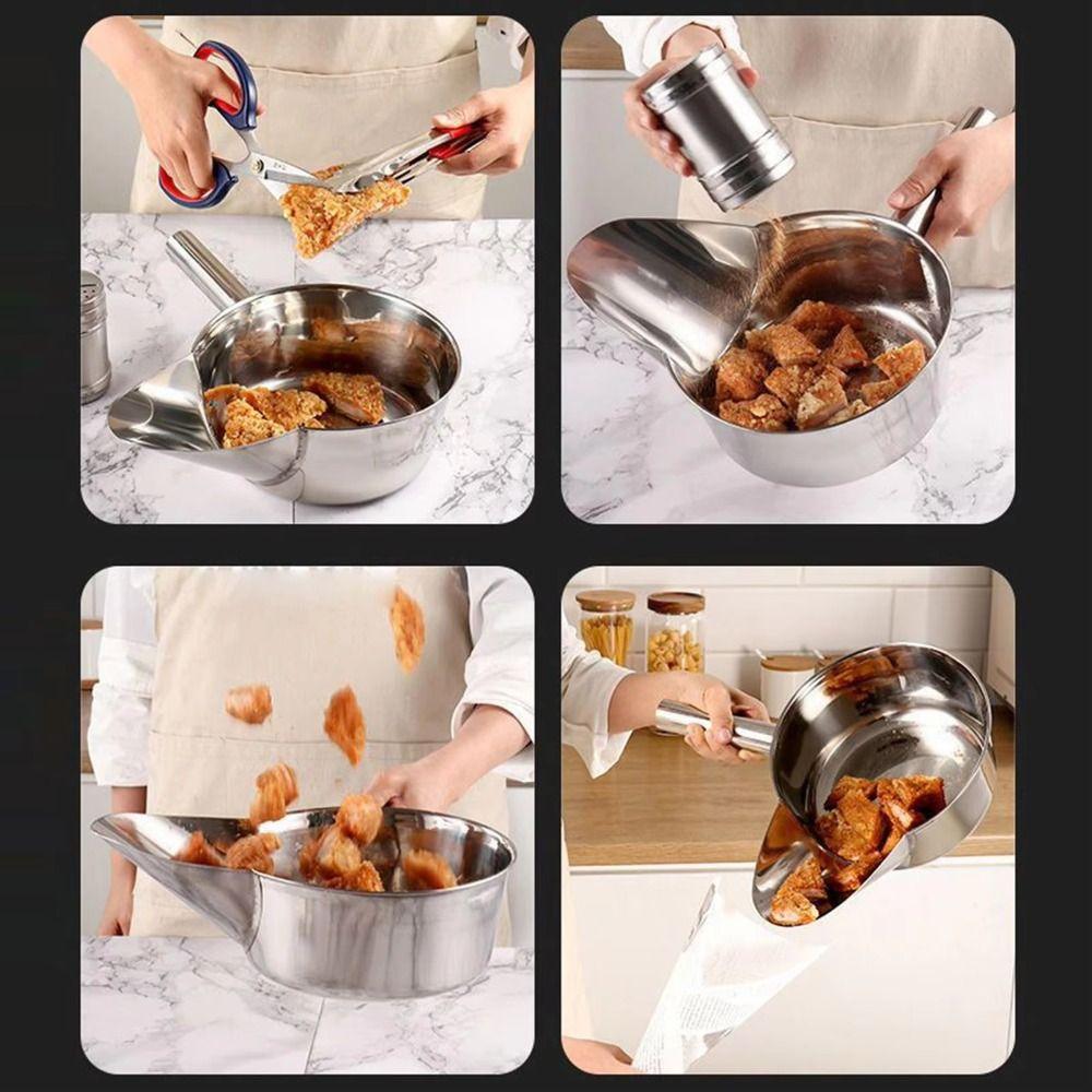 Duckbill Design Popcorn Scoop Stainless Steel Ice Scoop French Fry Scoop  Candy Serving