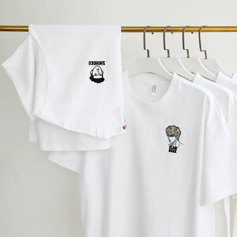 Blue Archive Azure Collaboration Cosplay Summer Short Sleeve T-Shirt Yiluo Mary Summer Loose Fit Unisex Tee Embroidered Style